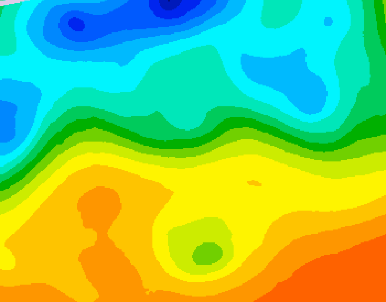 GDPS 500 millibar geopotential height 084 hour forecast chart for Canada based on 2025/05/25 0000Z data