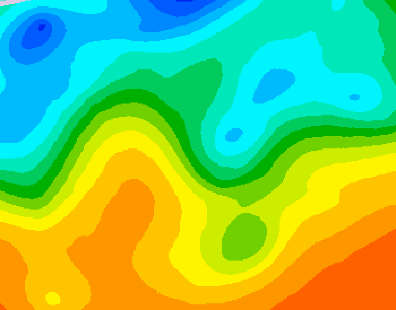GDPS 500 millibar geopotential height 108 hour forecast chart for Canada based on 2025/05/25 0000Z data