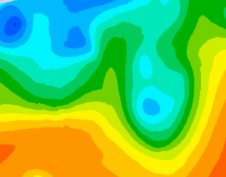 GDPS 500 millibar geopotential height 156 hour forecast chart for Canada based on 2025/05/25 0000Z data