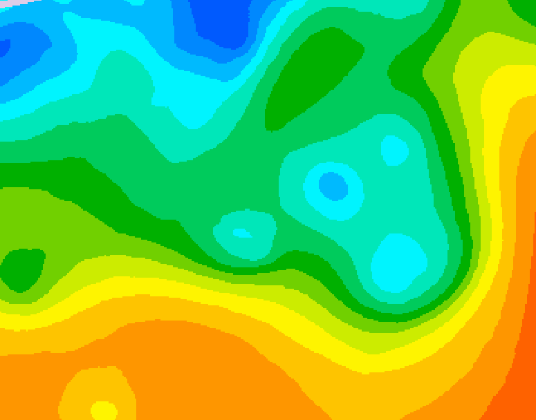 GDPS 500 millibar geopotential height 180 hour forecast chart for Canada based on 2025/05/25 0000Z data