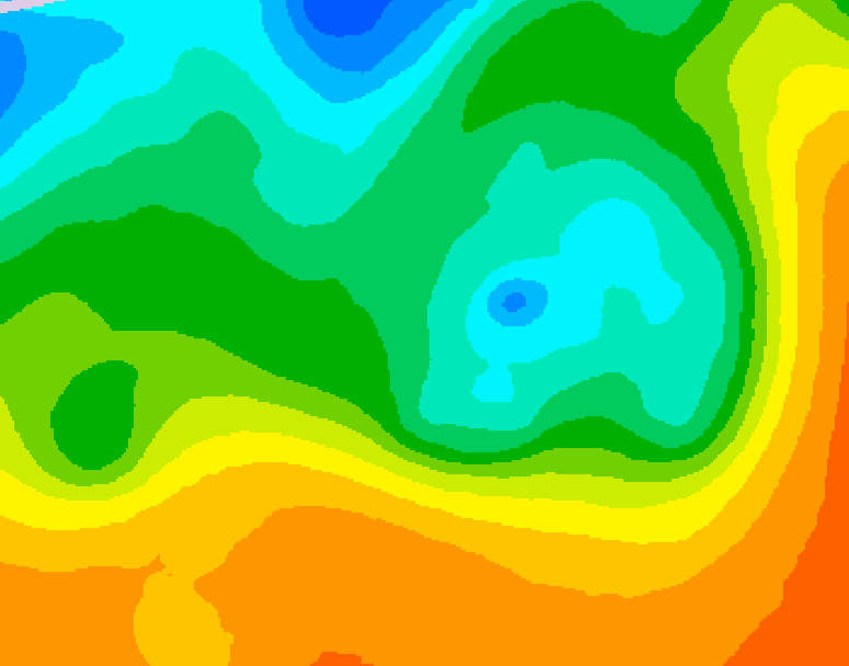 GDPS 500 millibar geopotential height 192 hour forecast chart for Canada based on 2025/05/25 0000Z data