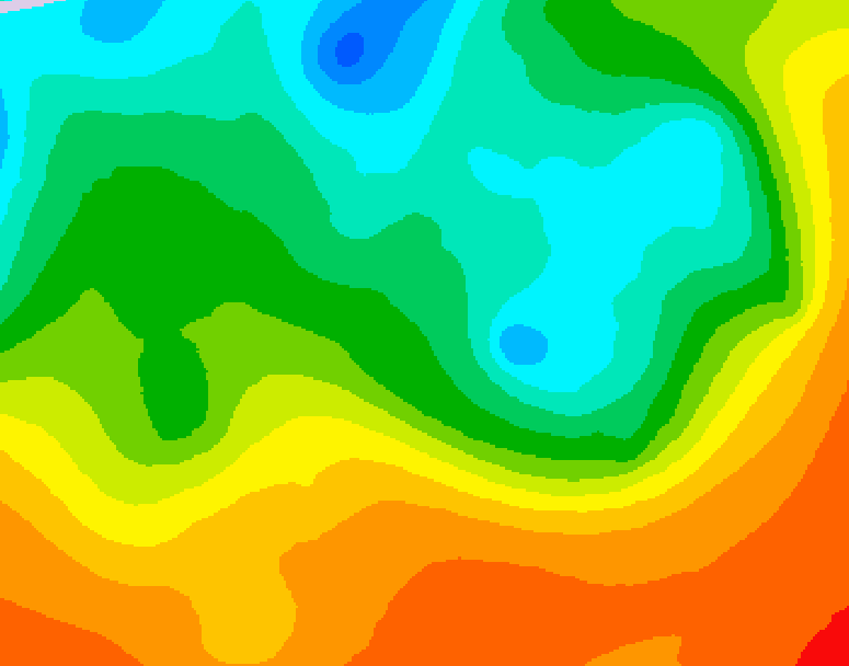GDPS 500 millibar geopotential height 210 hour forecast chart for Canada based on 2025/05/25 0000Z data