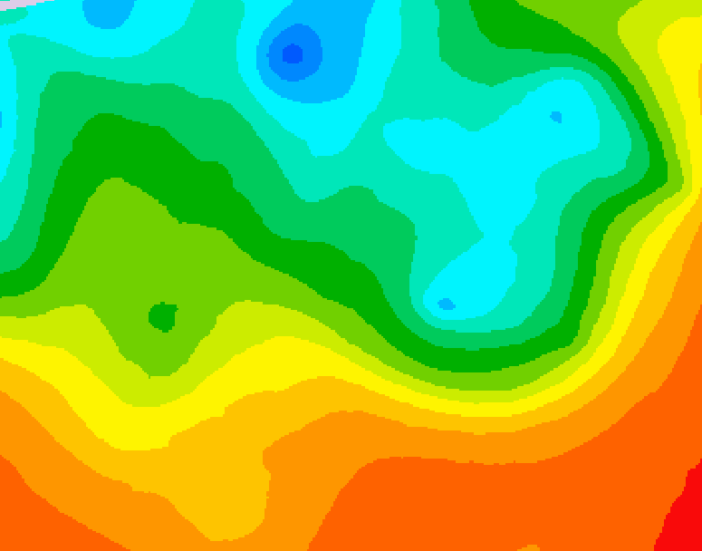 GDPS 500 millibar geopotential height 216 hour forecast chart for Canada based on 2025/05/25 0000Z data
