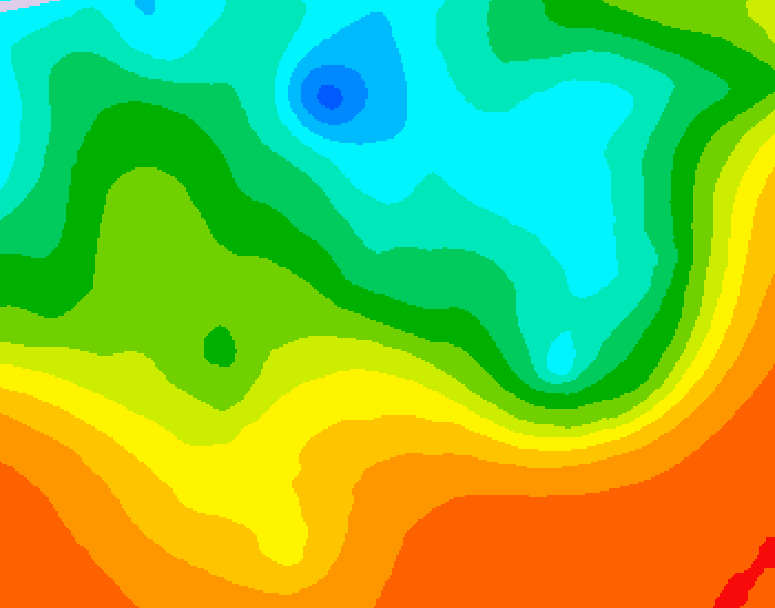 GDPS 500 millibar geopotential height 228 hour forecast chart for Canada based on 2025/05/25 0000Z data