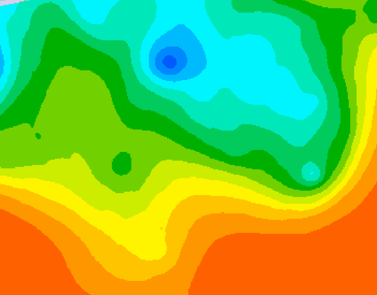 GDPS 500 millibar geopotential height 240 hour forecast chart for Canada based on 2025/05/25 0000Z data