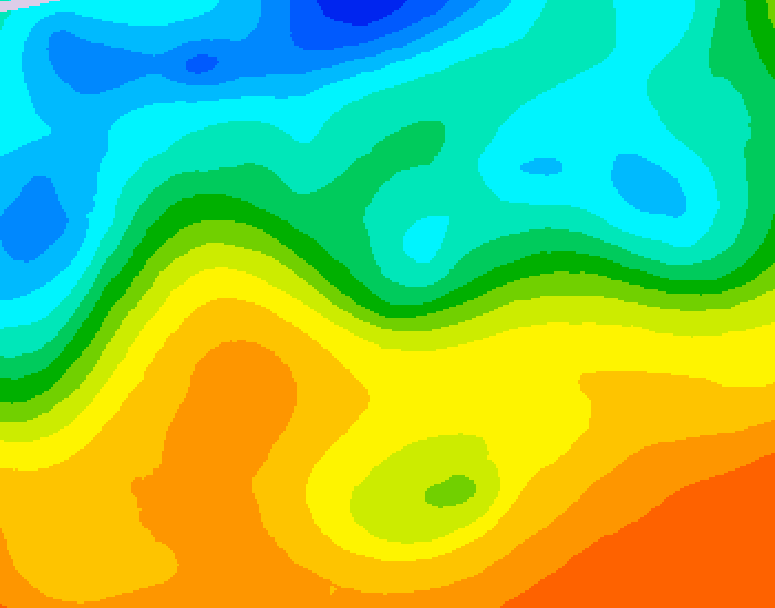 GDPS 500 millibar geopotential height 084 hour forecast chart for Canada based on 2025/05/25 1200Z data