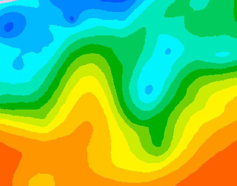 GDPS 500 millibar geopotential height 108 hour forecast chart for Canada based on 2025/05/25 1200Z data