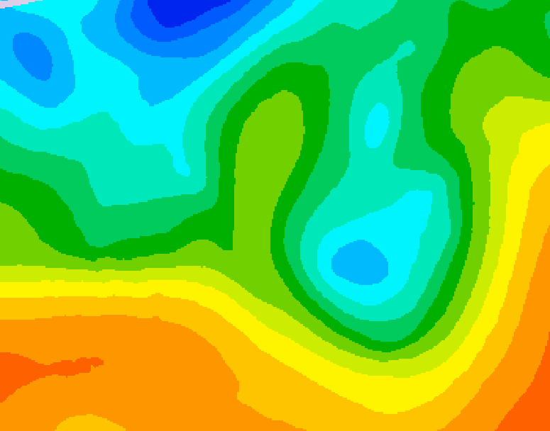 GDPS 500 millibar geopotential height 144 hour forecast chart for Canada based on 2025/05/25 1200Z data