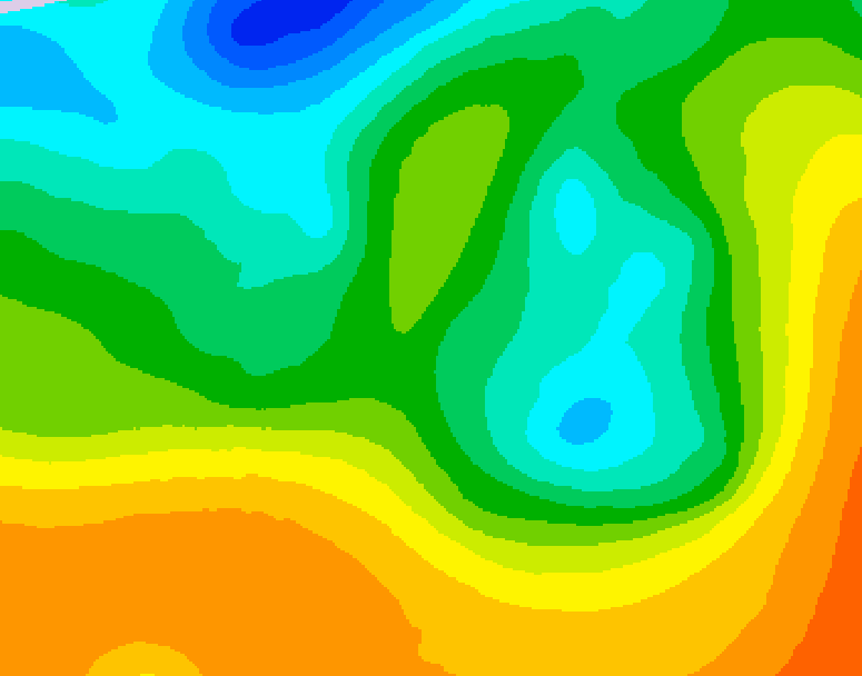 GDPS 500 millibar geopotential height 156 hour forecast chart for Canada based on 2025/05/25 1200Z data
