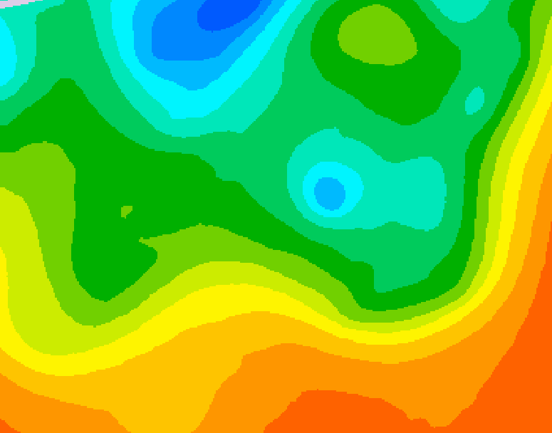 GDPS 500 millibar geopotential height 198 hour forecast chart for Canada based on 2025/05/25 1200Z data