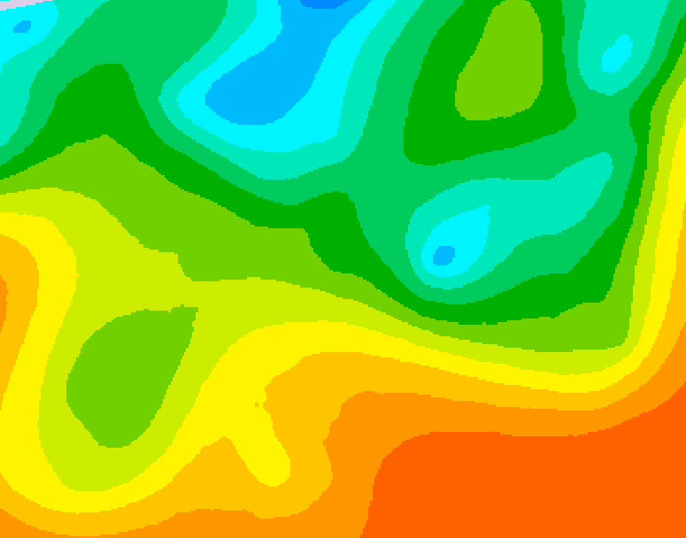 GDPS 500 millibar geopotential height 222 hour forecast chart for Canada based on 2025/05/25 1200Z data