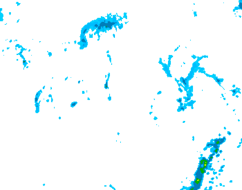 GDPS precipitation 156 hour forecast chart for Canada based on 2025/05/25 0000Z data