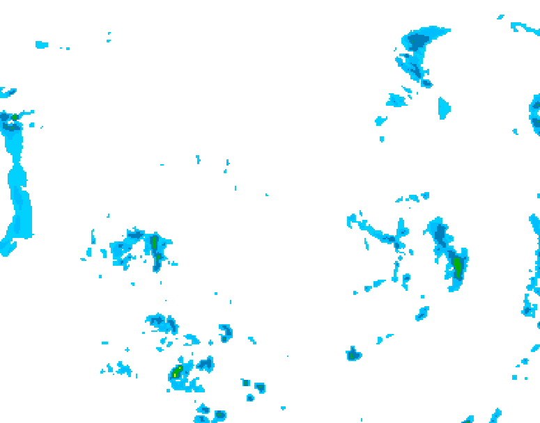 GDPS precipitation 216 hour forecast chart for Canada based on 2025/05/25 0000Z data