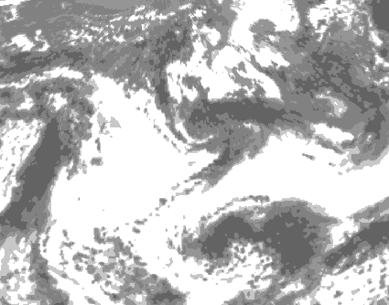 GDPS total cloud 096 hour forecast chart for Canada based on 2025/05/25 0000Z data