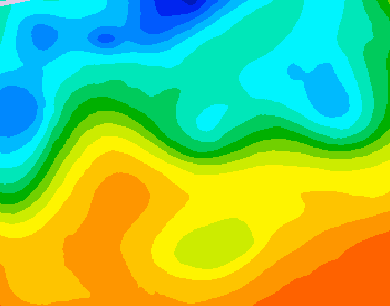 GDPS 500 millibar geopotential height 072 hour forecast chart for Canada based on 2025/05/26 0000Z data