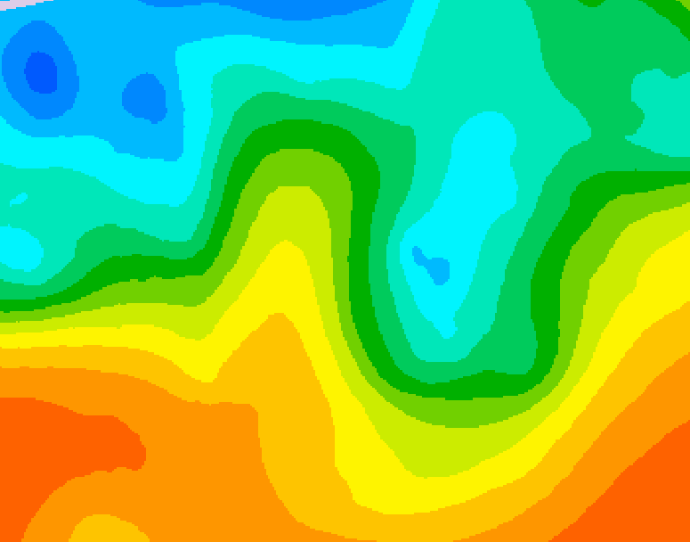 GDPS 500 millibar geopotential height 108 hour forecast chart for Canada based on 2025/05/26 0000Z data