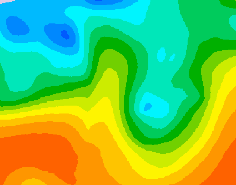 GDPS 500 millibar geopotential height 120 hour forecast chart for Canada based on 2025/05/26 0000Z data
