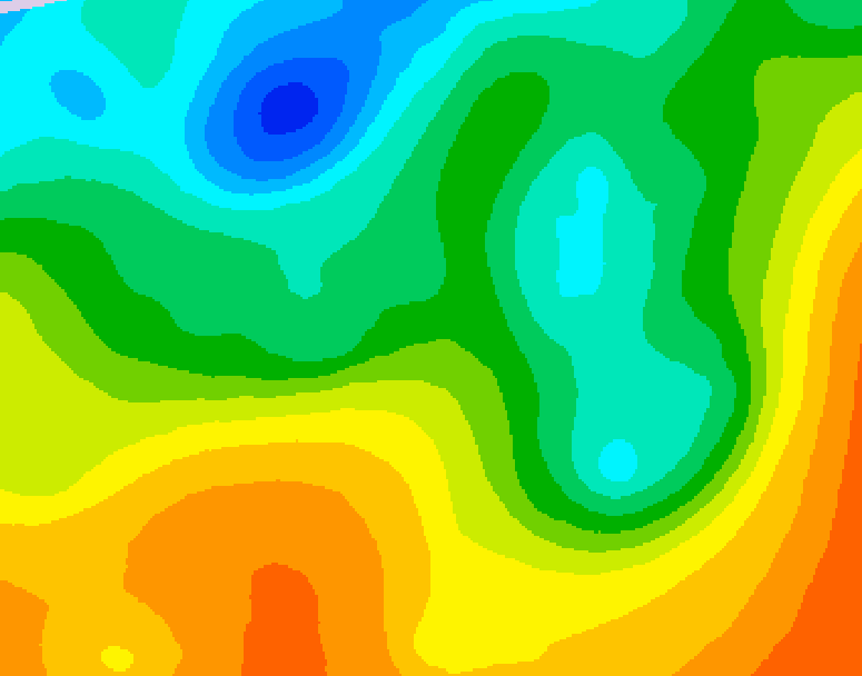 GDPS 500 millibar geopotential height 156 hour forecast chart for Canada based on 2025/05/26 0000Z data