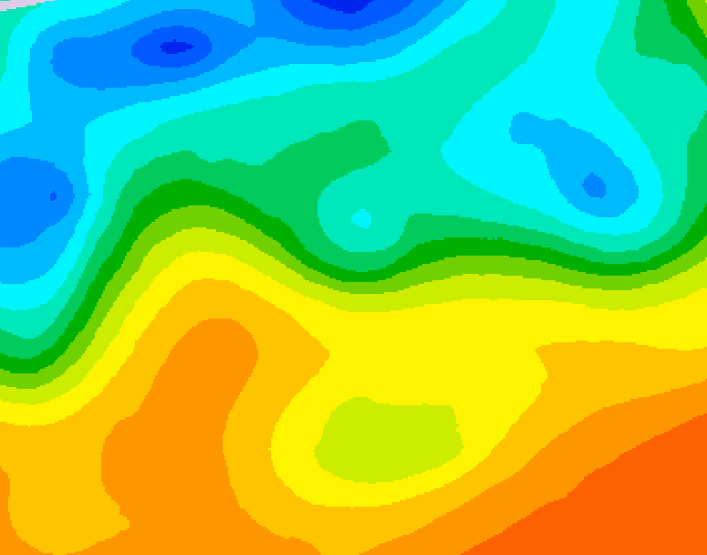 GDPS 500 millibar geopotential height 060 hour forecast chart for Canada based on 2025/05/26 1200Z data