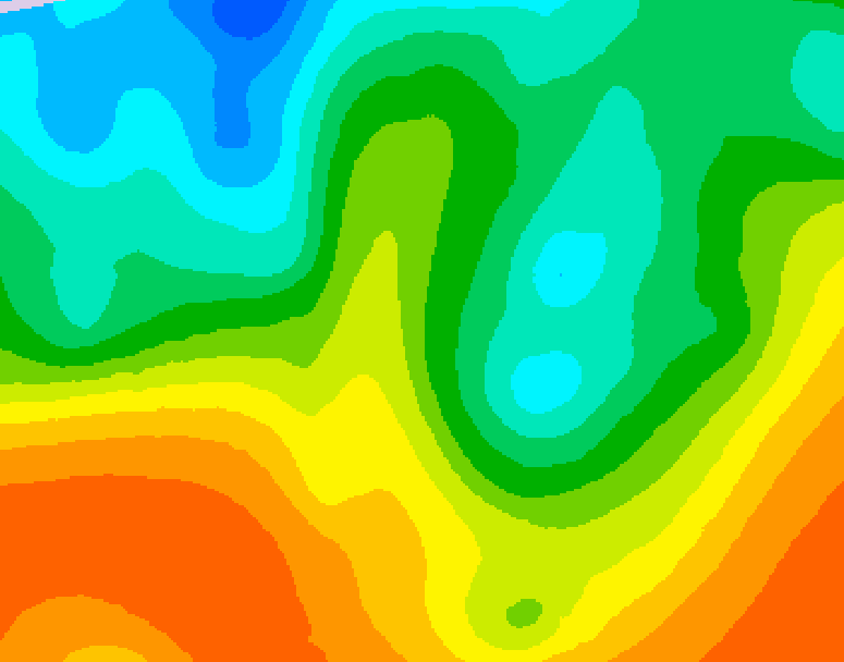 GDPS 500 millibar geopotential height 108 hour forecast chart for Canada based on 2025/05/26 1200Z data