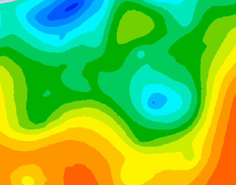 GDPS 500 millibar geopotential height 144 hour forecast chart for Canada based on 2025/05/26 1200Z data