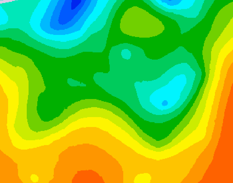 GDPS 500 millibar geopotential height 156 hour forecast chart for Canada based on 2025/05/26 1200Z data