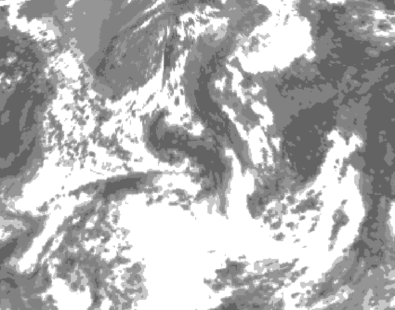 GDPS total cloud 168 hour forecast chart for Canada based on 2025/05/26 0000Z data