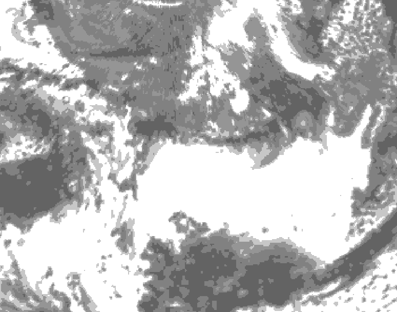 GDPS total cloud 024 hour forecast chart for Canada based on 2025/05/26 1200Z data