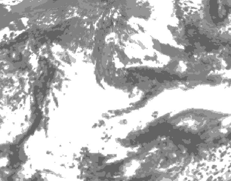 GDPS total cloud 072 hour forecast chart for Canada based on 2025/05/26 1200Z data