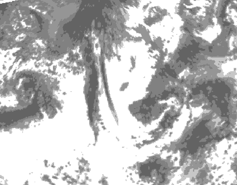 GDPS total cloud 108 hour forecast chart for Canada based on 2025/05/26 1200Z data
