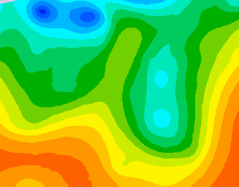 GDPS 500 millibar geopotential height 120 hour forecast chart for Canada based on 2025/05/27 0000Z data