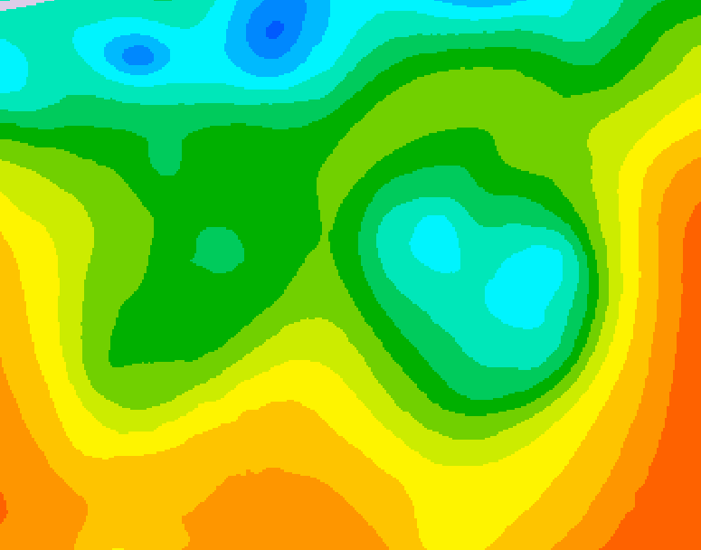 GDPS 500 millibar geopotential height 144 hour forecast chart for Canada based on 2025/05/27 0000Z data