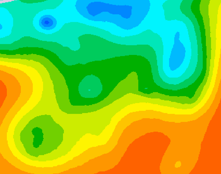 GDPS 500 millibar geopotential height 192 hour forecast chart for Canada based on 2025/05/27 0000Z data