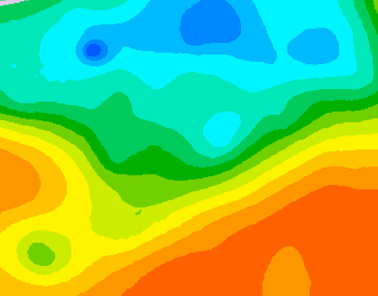 GDPS 500 millibar geopotential height 228 hour forecast chart for Canada based on 2025/05/27 0000Z data
