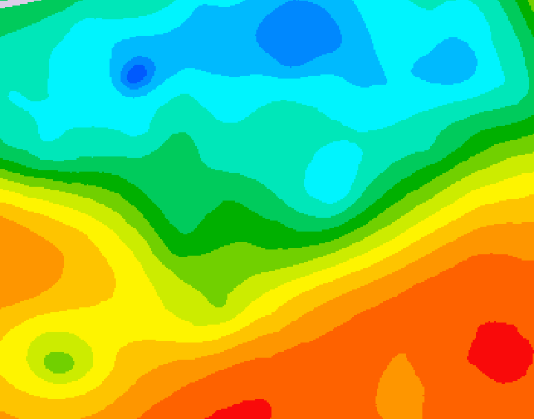 GDPS 500 millibar geopotential height 234 hour forecast chart for Canada based on 2025/05/27 0000Z data