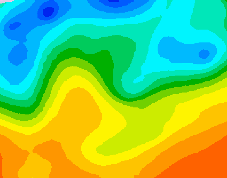 GDPS 500 millibar geopotential height 048 hour forecast chart for Canada based on 2025/05/27 1200Z data