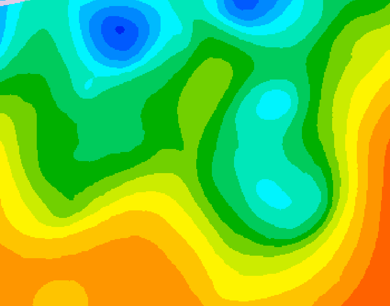 GDPS 500 millibar geopotential height 120 hour forecast chart for Canada based on 2025/05/27 1200Z data
