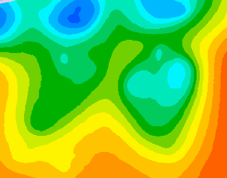 GDPS 500 millibar geopotential height 144 hour forecast chart for Canada based on 2025/05/27 1200Z data
