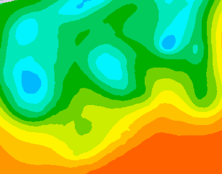 GDPS 500 millibar geopotential height 216 hour forecast chart for Canada based on 2025/05/27 1200Z data