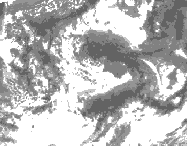 GDPS total cloud 228 hour forecast chart for Canada based on 2025/05/27 1200Z data