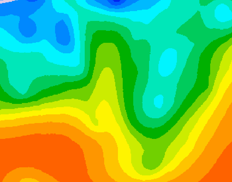 GDPS 500 millibar geopotential height 072 hour forecast chart for Canada based on 2025/05/28 0000Z data