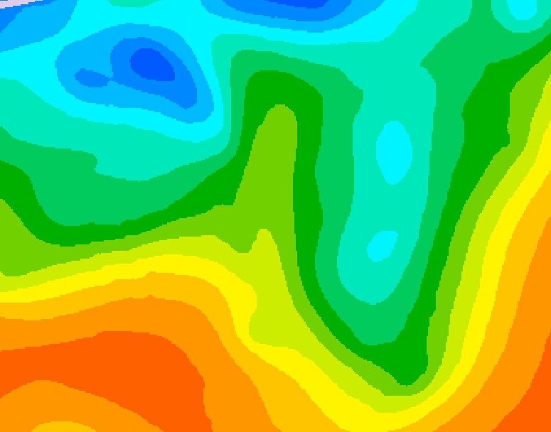 GDPS 500 millibar geopotential height 084 hour forecast chart for Canada based on 2025/05/28 0000Z data