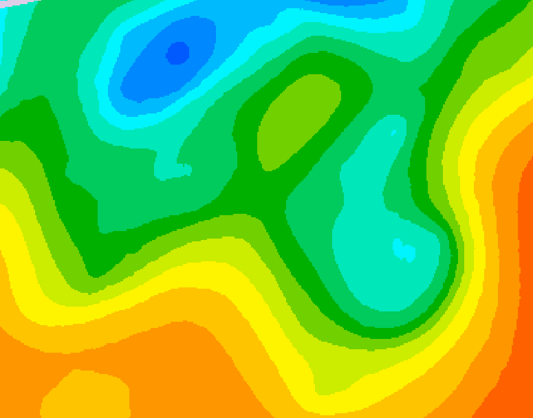 GDPS 500 millibar geopotential height 108 hour forecast chart for Canada based on 2025/05/28 0000Z data