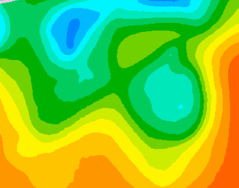 GDPS 500 millibar geopotential height 120 hour forecast chart for Canada based on 2025/05/28 0000Z data