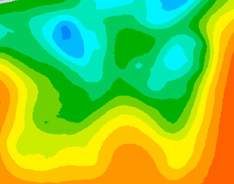 GDPS 500 millibar geopotential height 144 hour forecast chart for Canada based on 2025/05/28 0000Z data