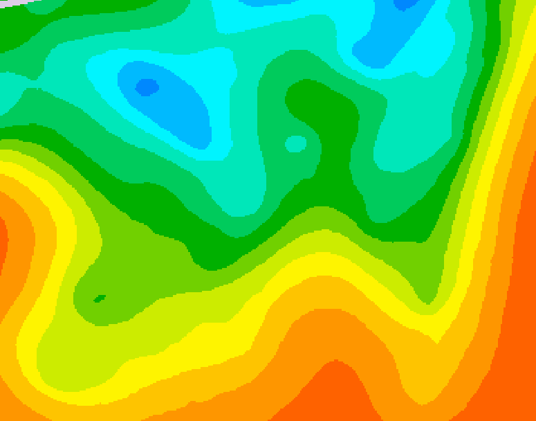 GDPS 500 millibar geopotential height 156 hour forecast chart for Canada based on 2025/05/28 0000Z data