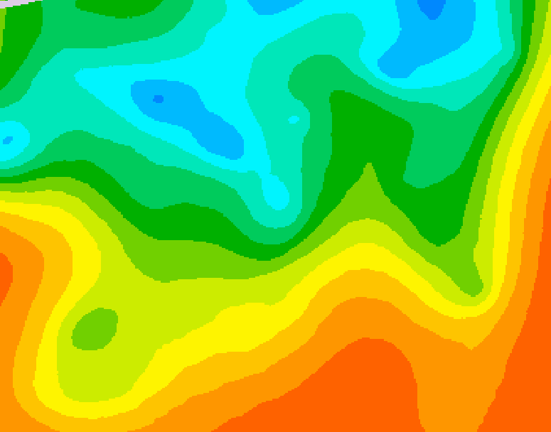 GDPS 500 millibar geopotential height 168 hour forecast chart for Canada based on 2025/05/28 0000Z data