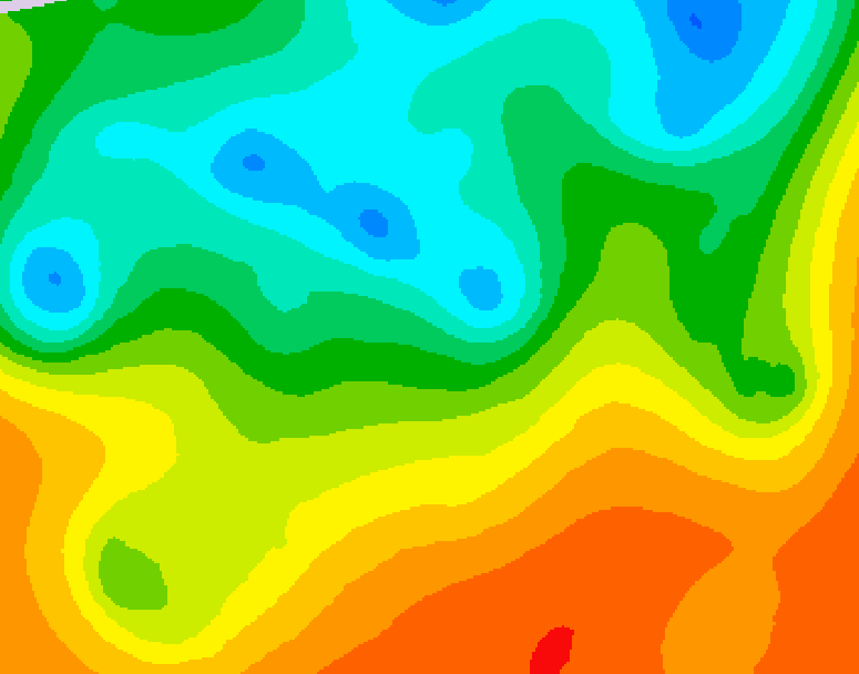 GDPS 500 millibar geopotential height 180 hour forecast chart for Canada based on 2025/05/28 0000Z data