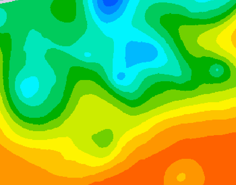 GDPS 500 millibar geopotential height 216 hour forecast chart for Canada based on 2025/05/28 0000Z data