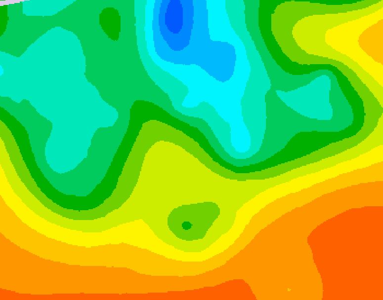 GDPS 500 millibar geopotential height 234 hour forecast chart for Canada based on 2025/05/28 0000Z data